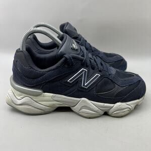 Kid's 5.5 / Women's 7 - New Balance 9060 Blue Suede Running Comfort Low Sneakers